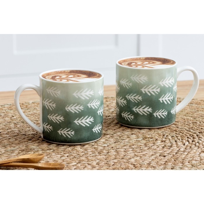 Кружка керамическая Forest, 350 мл, цвет белый