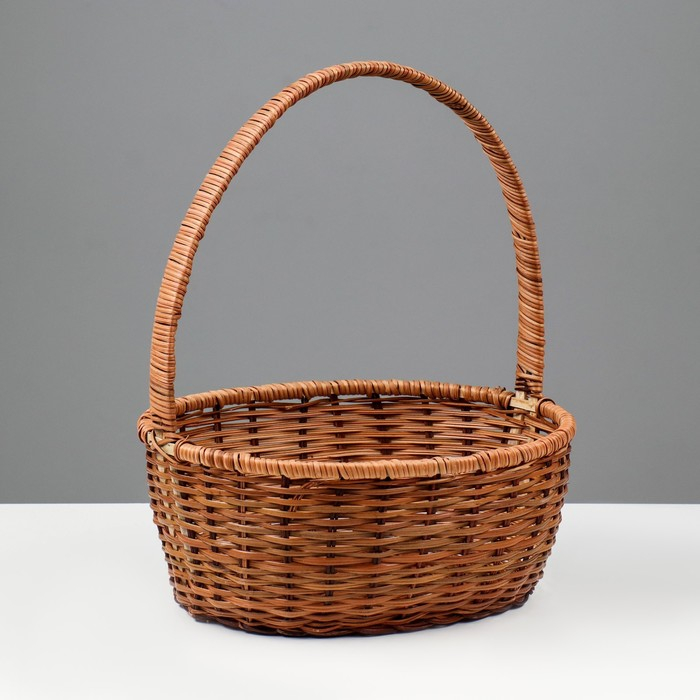 Корзина плетеная, 29&times;24&times;11/34 см, лоза, кукуруза