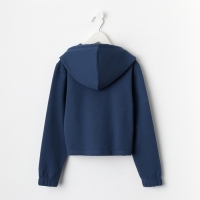 Толстовка для девочки, цвет ниагара, рост 146 см