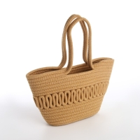 Сумка женская плетёная без застёжки, цвет бежевый Сумка женская плетёная без застёжки, цвет бежевый