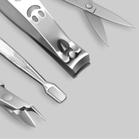 Набор маникюрный &laquo;Metallic&raquo;, 8 предметов, в футляре, цвет розовый