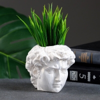 Кашпо - органайзер"Голова Давида" перламутр, 9х9х9см Кашпо - органайзер"Голова Давида" перламутр, 9х9х9см