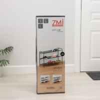 Подставка для обуви &laquo;Женева 33&raquo;, 3 яруса, 86,5&times;27&times;60 см, цвет чёрный