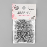 Крючок пришивной №2, 15 × 8 мм, 100 шт, цвет серебряный Крючок пришивной №2, 15 × 8 мм, 100 шт, цвет серебряный
