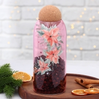 Новый год. Банка для хранения &laquo;Розовая сказка&raquo;, 1000 мл