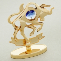 Сувенир знак зодиака &laquo;Телец&raquo;, 4&times;6&times;9 см, с кристаллами