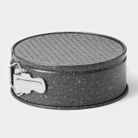 Форма для выпечки Доляна &laquo;Мрамор&raquo;, 17&times;7 см, съёмное дно, антипригарное покрытие, цвет серый