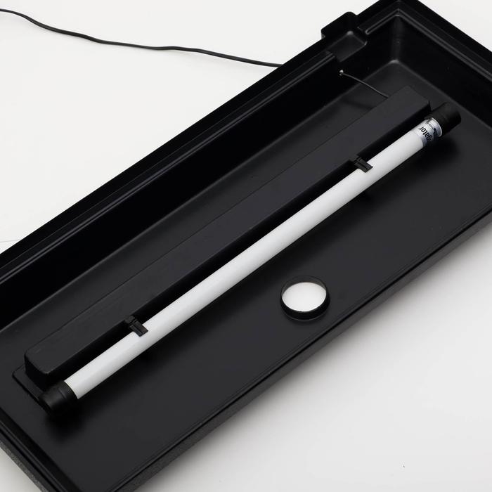 Аквариум прямоугольный Атолл с крышкой, 110 литров, 75,5 х 33 х 45/51 см, чёрный Аквариум прямоугольный Атолл с крышкой, 110 литров, 75,5 х 33 х 45/51 см, чёрный