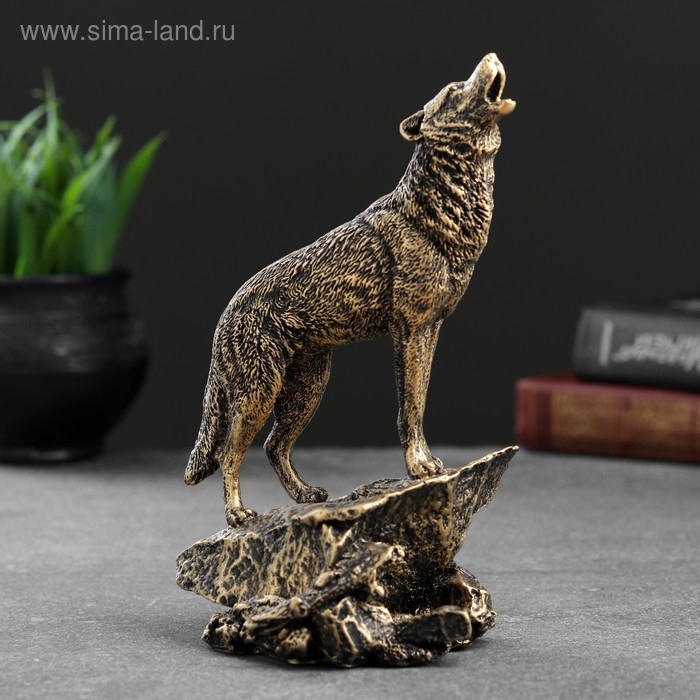 Фигура Фигура "Волк" бронза, 10х11х20см