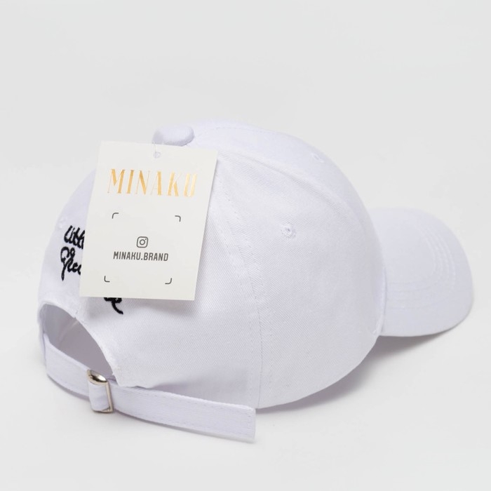 Кепка женская MINAKU "LOVE" цвет белый, р-р 56-58