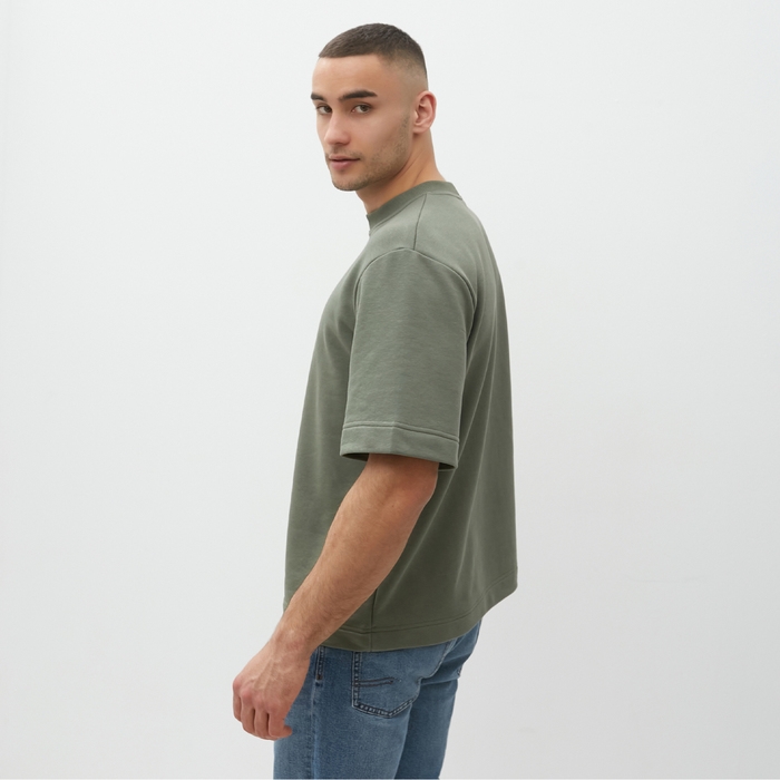 Футболка мужская MINAKU: Basic line MAN цвет хаки, размер 54