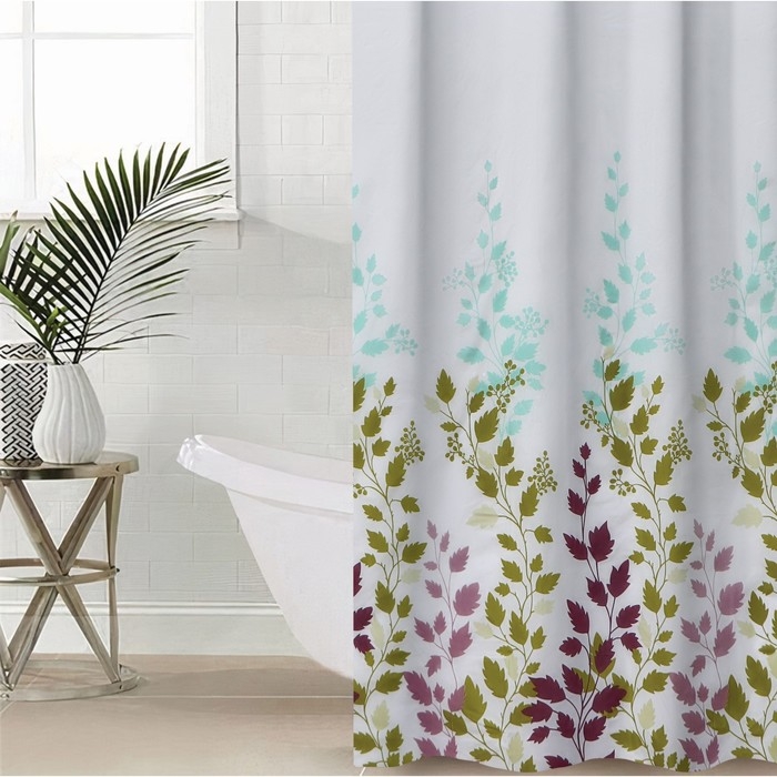 Штора для ванны Доляна &laquo;Осень&raquo;, 180&times;180 см, EVA