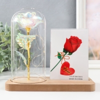 Фоторамка 9х13 см свет "Голография. Роза в колбе" от батареек 2хLR1130 9,8х19,5х18 см Фоторамка 9х13 см свет "Голография. Роза в колбе" от батареек 2хLR1130 9,8х19,5х18 см