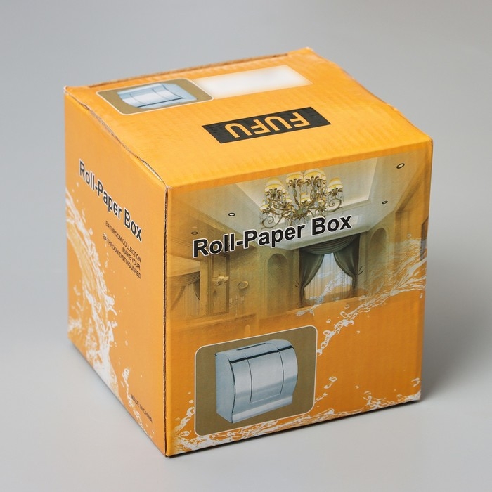 Держатель для туалетной бумаги, без втулки 12&times;12,5&times;12 см, цвет хром зеркальный