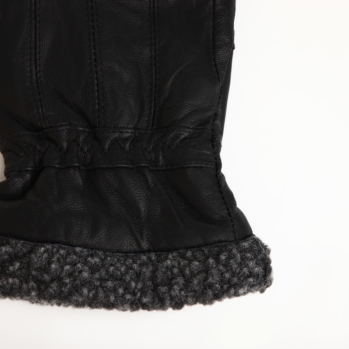 Перчатки мужские, размер XXXL, с утеплителем, цвет чёрный Перчатки мужские, размер XXXL, с утеплителем, цвет чёрный