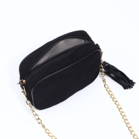 Сумка кросс-боди на молнии, цвет чёрный Сумка кросс-боди на молнии, цвет чёрный