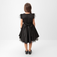 Платье нарядное детское KAFTAN, р.34 (122-128 см), черный