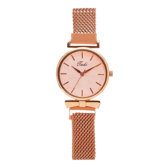 Часы наручные кварцевые женские, d-3.2 см, магнитный браслет, бежевые Часы наручные кварцевые женские, d-3.2 см, магнитный браслет, бежевые