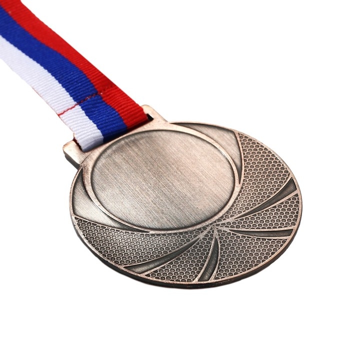 Медаль под нанесение 003, d= 6,5 см. Цвет бронза. С Лентой Медаль под нанесение 003, d= 6,5 см. Цвет бронза. С Лентой