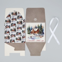 Коробка подарочная новогодняя складная &laquo;Зимняя сказка&raquo;, 18 х 18 х 18 см, Новый год