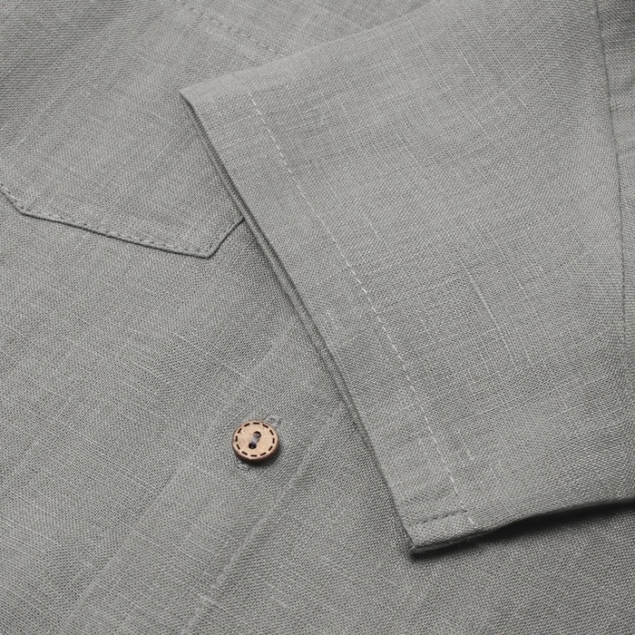 Рубашка для мальчика KAFTAN Linen, р. 30 (98-104), серый