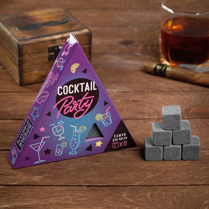 Камни для виски Cocktail, 6 шт Камни для виски Cocktail, 6 шт