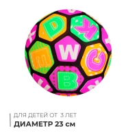 Мяч детский &laquo;Буквы&raquo;, 23 см