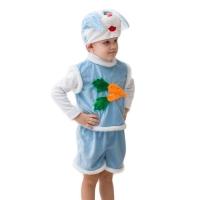 Карнавальный костюм &laquo;Зайчик&raquo;, шапка, безрукавка, шорты, рост 104-116 см