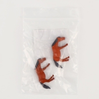 Миниатюра кукольная &laquo;Лошадка&raquo;, набор 2 шт., размер 1 шт. &mdash; 4,5 &times; 2,5 &times; 1 см, цвет коричневый