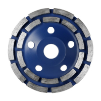 Чашка алмазная зачистная ТУНДРА, двухрядная, 125 мм Чашка алмазная зачистная ТУНДРА, двухрядная, 125 мм