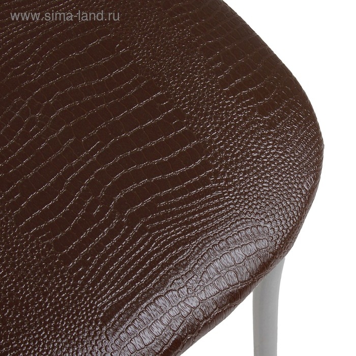 Стул "Венский 2", Серебристый металлик/Шоколадная рептилия