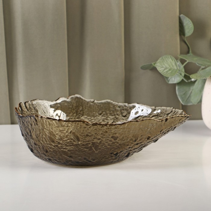 Салатник стеклянный фигурный &laquo;Ракушка&raquo;, 930 мл, 22,5&times;17,5&times;7 см