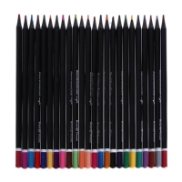 Карандаши 24 цвета BlackWoodColor, пластиковые, трёхгранные, МИКС Карандаши 24 цвета BlackWoodColor, пластиковые, трёхгранные, МИКС