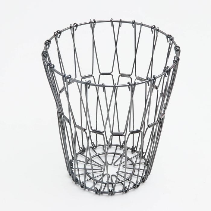 Фруктовница Доляна, раскладная, 29&times;29&times;4,5 см, цвет графит