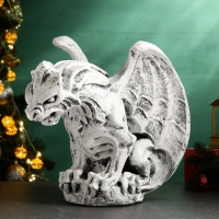 Фигура "Горгулья" серый камень 39х25х35см Фигура "Горгулья" серый камень 39х25х35см