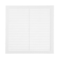 Решетка вентиляционная ZEIN Люкс Л235, 235 х 235 мм, с сеткой, неразъемная