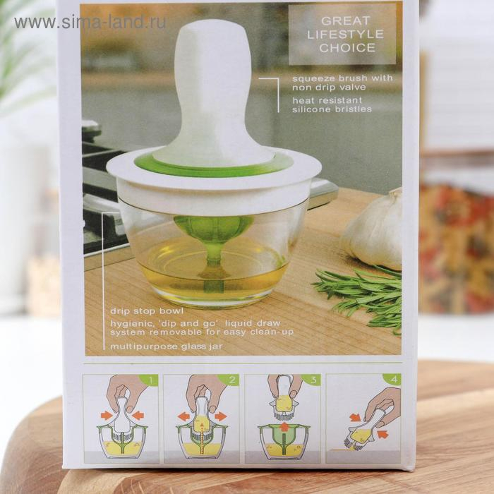 Ёмкость для масла с кисточкой, d=10 см Ёмкость для масла с кисточкой, d=10 см