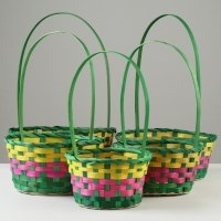 Набор корзин, 17х9/30 см, 19х9,5/32 см,21х10/34 см, 24х11/35 см, 26х11/37,5 см, 5 шт, бамбук 1029633 Набор корзин, 17х9/30 см, 19х9,5/32 см,21х10/34 см, 24х11/35 см, 26х11/37,5 см, 5 шт, бамбук 1029633