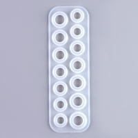 Форма силиконовая универсальная &laquo;Кольца&raquo; на 14 колец, 7 размеров &mdash; от 1,7 см до 2,3 см