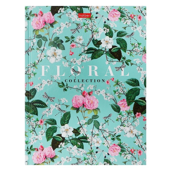 Бизнес-блокнот А5, 80 листов, в клетку, Floral collection, твёрдая обложка, 5-цветный блок, блок 65г/м2 Бизнес-блокнот А5, 80 листов, в клетку, Floral collection, твёрдая обложка, 5-цветный блок, блок 65г/м2
