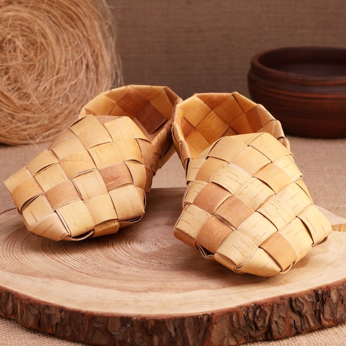 Лапти из бересты, р-р 35-37