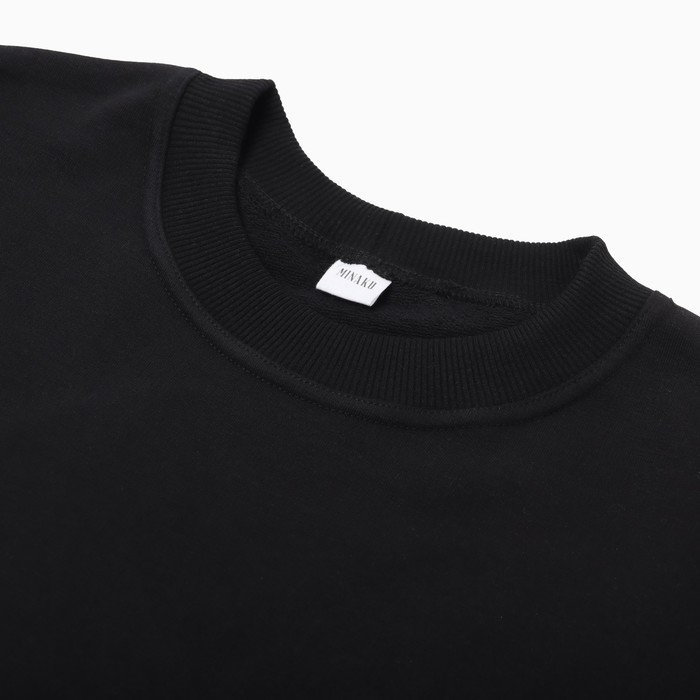 Футболка мужская из органического хлопка MINAKU REGULAR FIT: цвет чёрный, р-р 48