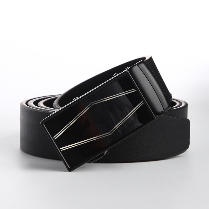 Ремень мужской «Великан», ширина 4 см, автомат, пряжка металл, цвет чёрный Ремень мужской «Великан», ширина 4 см, автомат, пряжка металл, цвет чёрный