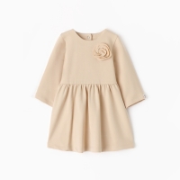 Платье для девочки MINAKU "Nature", цвет бежевый, рост 62-68 см Платье для девочки MINAKU "Nature", цвет бежевый, рост 62-68 см