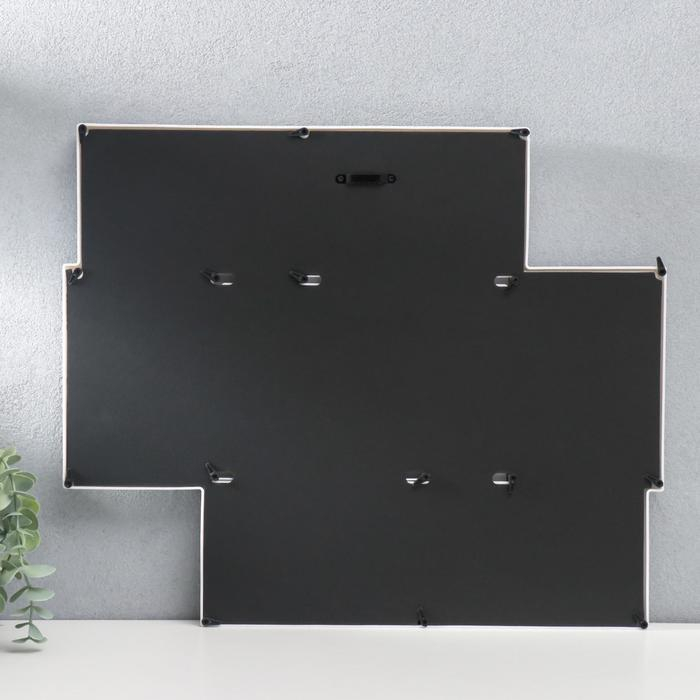 Фоторамка пластик на 6 фото 10х15 см Фоторамка пластик на 6 фото 10х15 см "Золотое дерево" белый 38х45 см