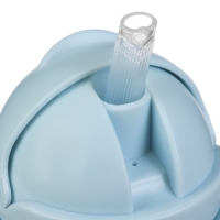 Поильник - непроливайка детский с силиконовой трубочкой, 250 мл., с ручками, цвет голубой Поильник - непроливайка детский с силиконовой трубочкой, 250 мл., с ручками, цвет голубой