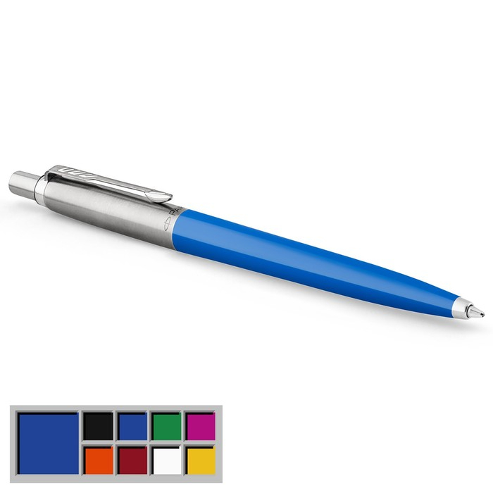 Ручка шариковая Parker Jotter Color M, корпус пластиковый, синие чернила, блистер