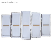 Картина модульная на подрамнике "Белый автомобиль" (2-25х63; 2-25х70; 1-25х80) 125х80см