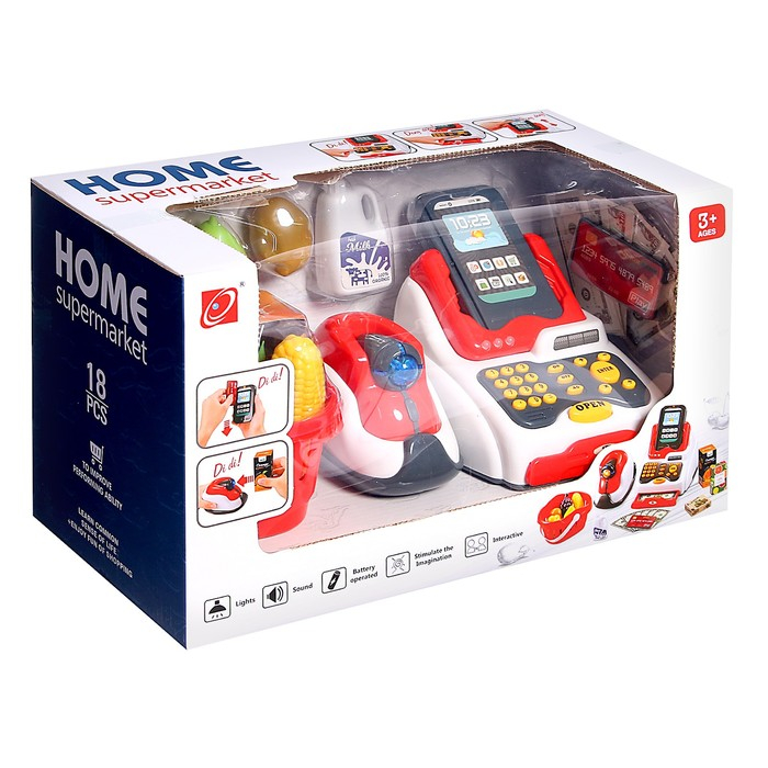 Игровой набор &laquo;Супер касса&raquo;, 18 предметов