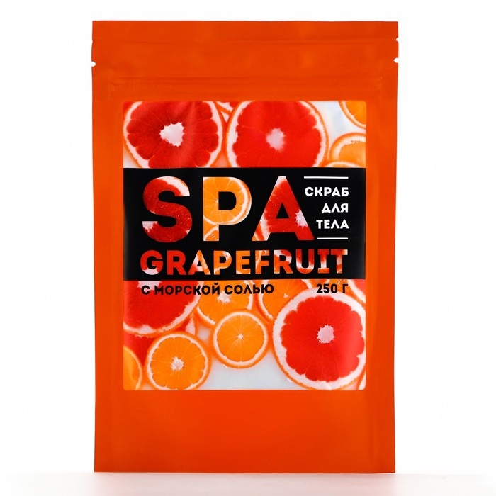 Скраб для тела соляной SPA grapefruit, 250 г, аромат цитрусовый, BEAUTY FOX Скраб для тела соляной SPA grapefruit, 250 г, аромат цитрусовый, BEAUTY FOX